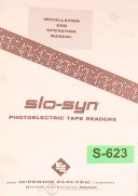 Superior Electric SLO-SYN, Photoelectric Tape Reader Installation Operations and Wiring Manual-SLO-SYN-01